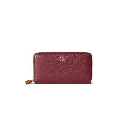 GUCCI BAMBOO ZIP AROUND WALLET 739499 (19.5*11*3cm)